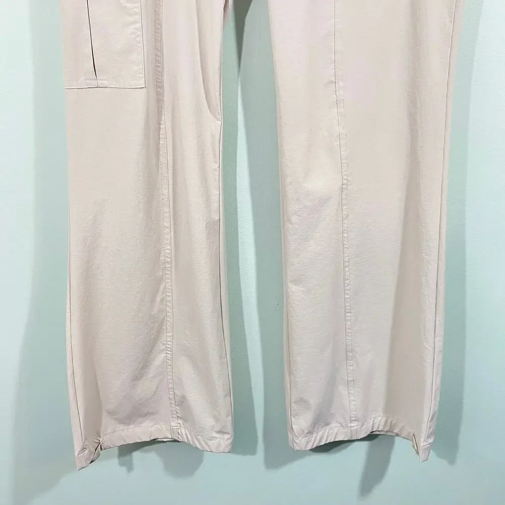 Free People Movement Muted Beige Cascade Hike Flare Pants Size L